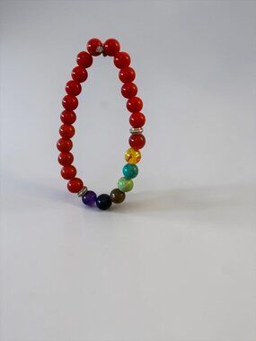 Chakra Healing Beads Stretch Bracelet –Rainbow